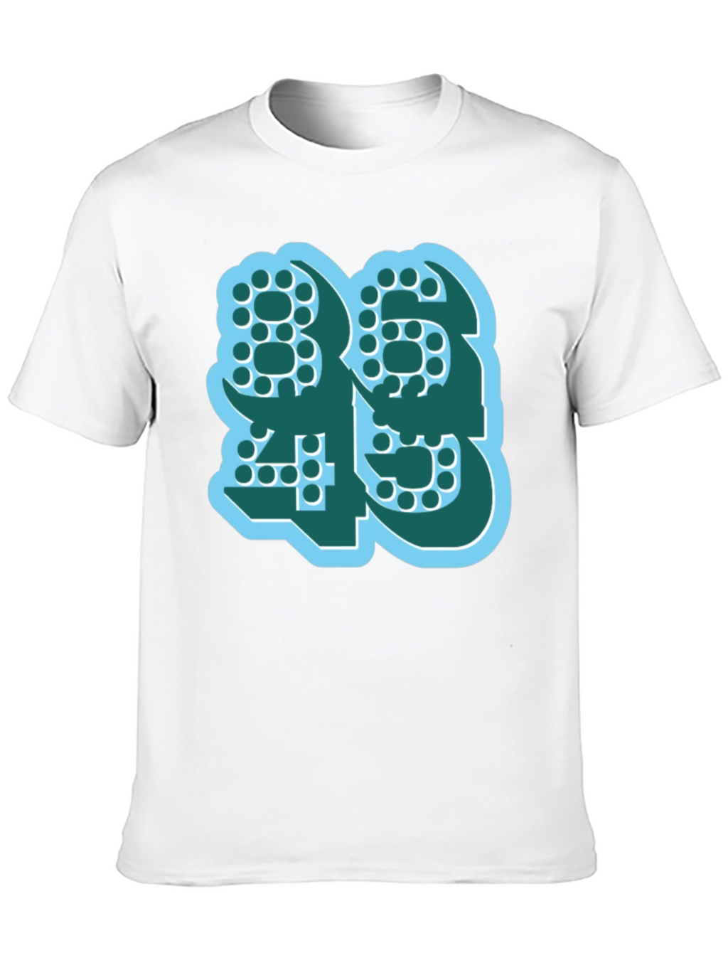 Bold Number Graphic Tee - Modern Style