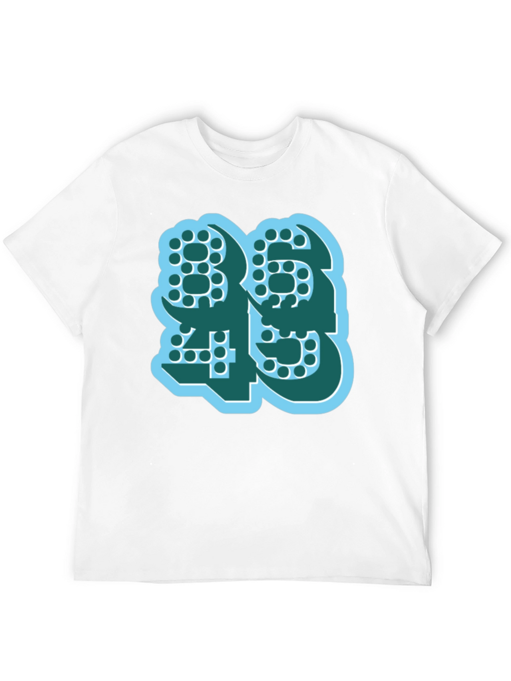 Bold Number Graphic Tee - Modern Style
