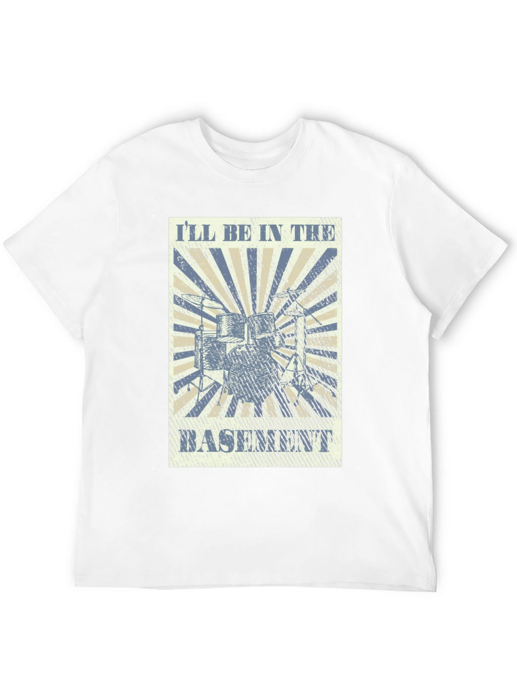Ill Be In The Basement Drum Kit Tee