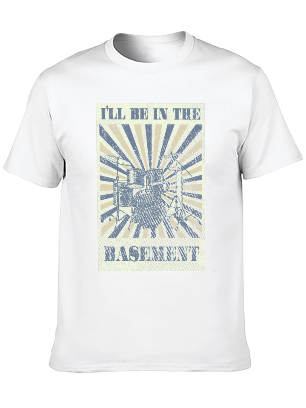 Ill Be In The Basement Drum Kit Tee