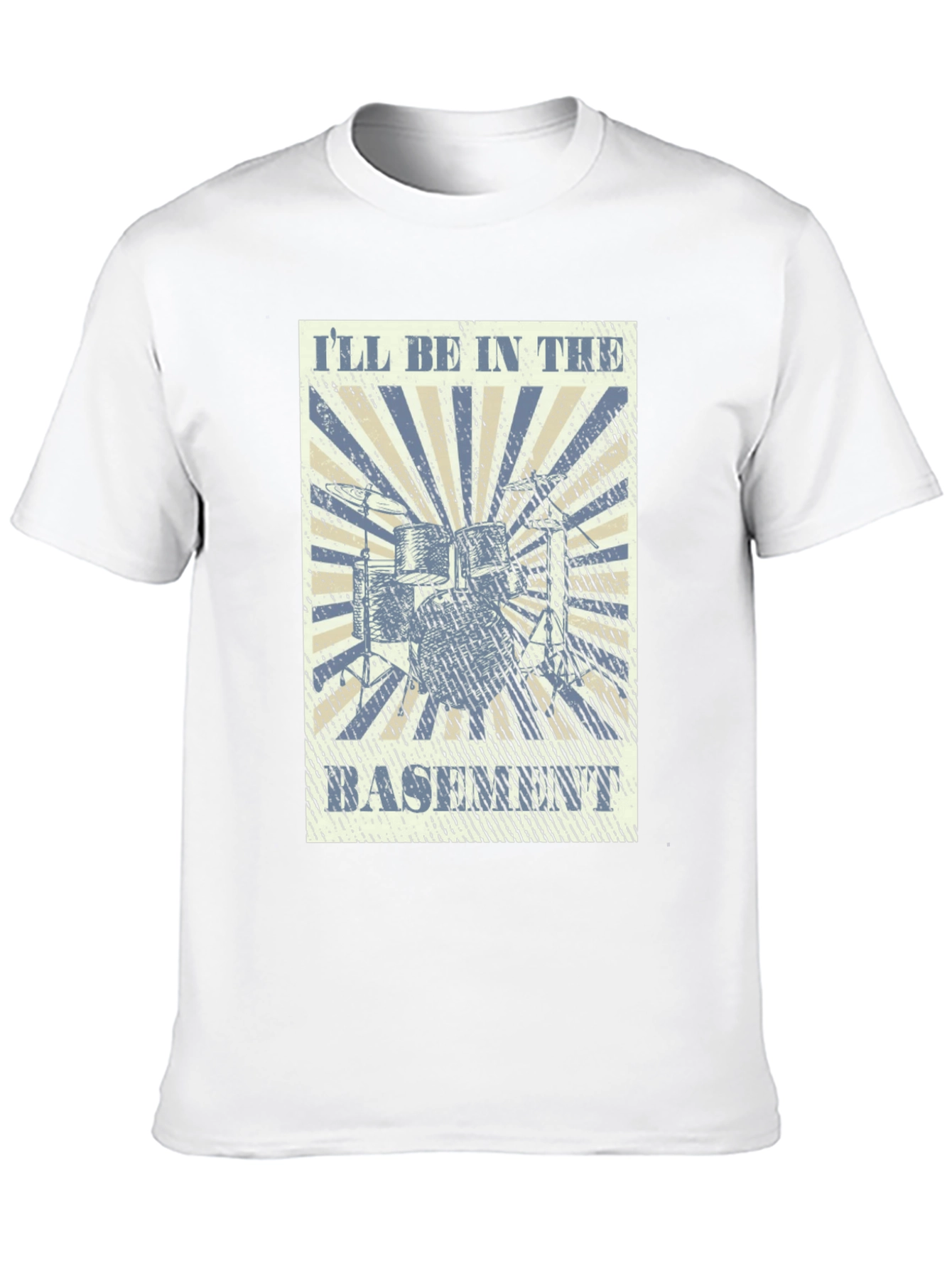 Ill Be In The Basement Drum Kit Tee
