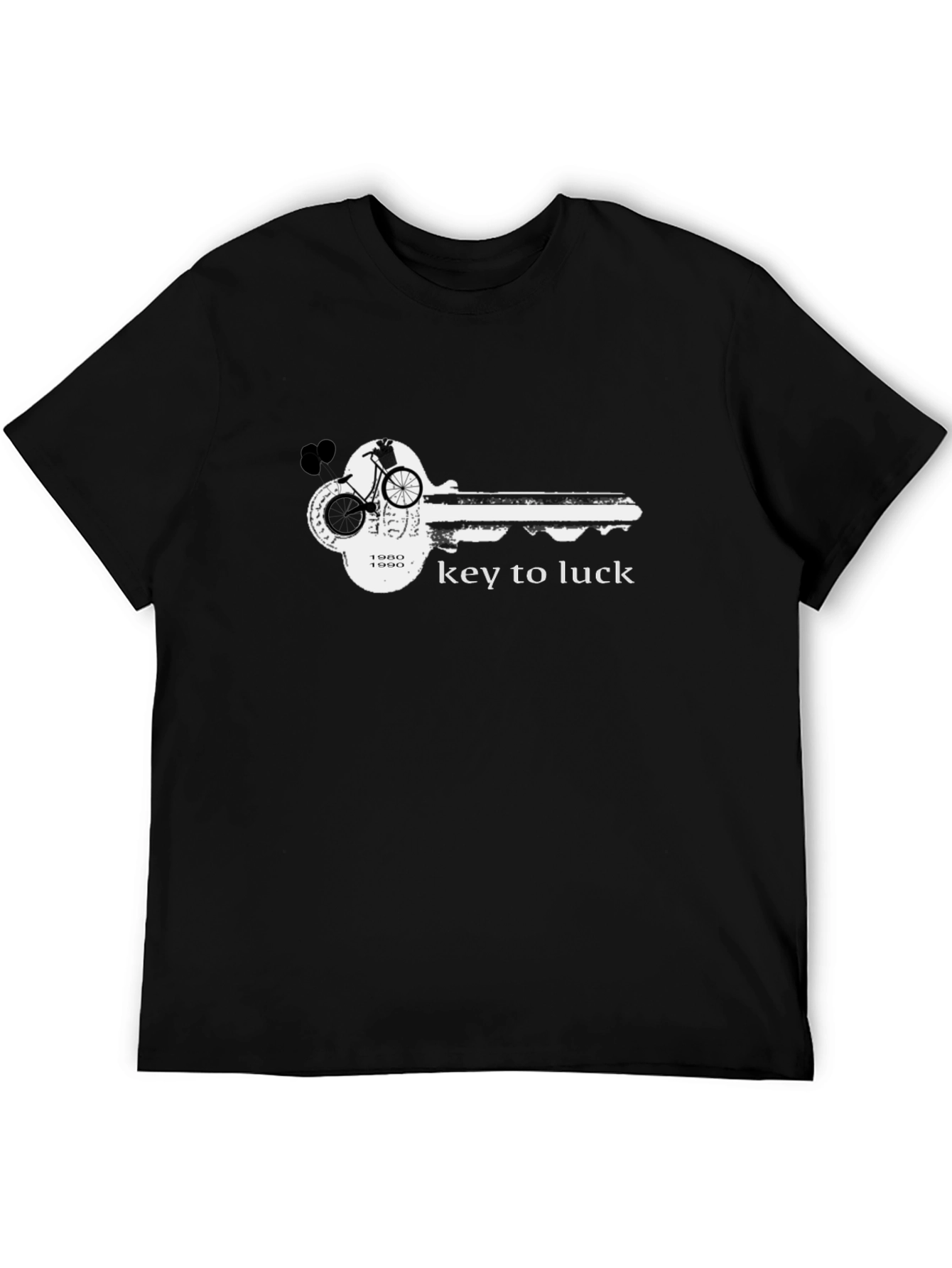 Key to Luck Graphic T-Shirt - Black Unisex