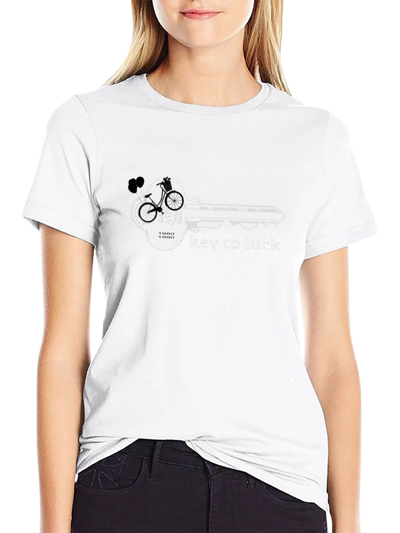 Key to Luck Graphic T-Shirt - Black Unisex
