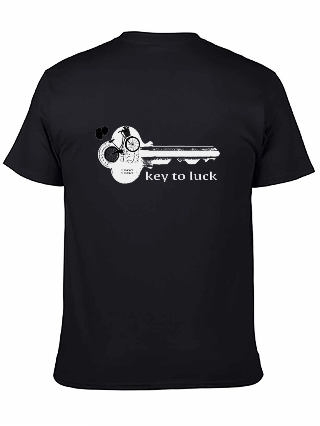 Key to Luck Graphic T-Shirt - Black Unisex