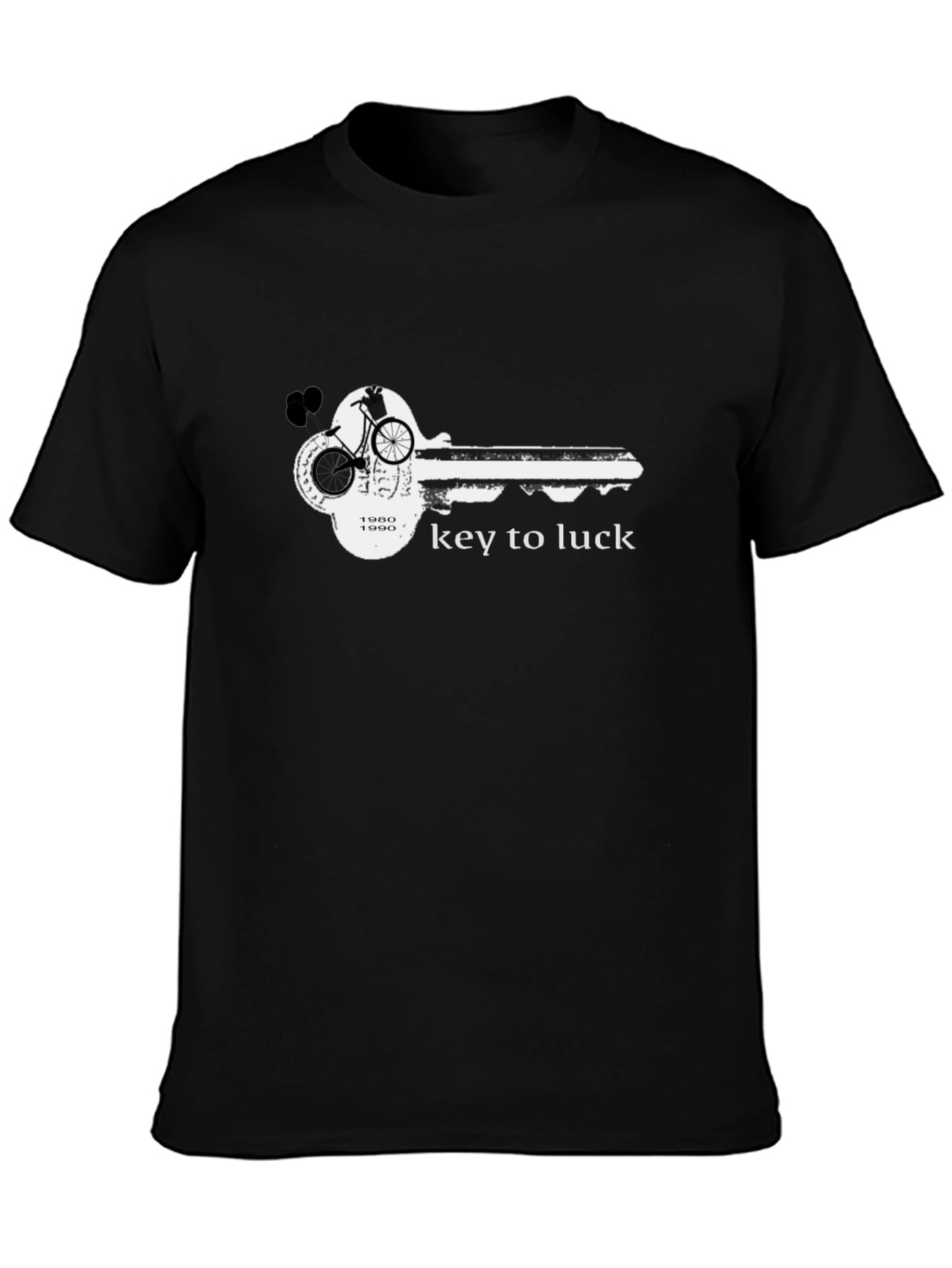 Key to Luck Graphic T-Shirt - Black Unisex