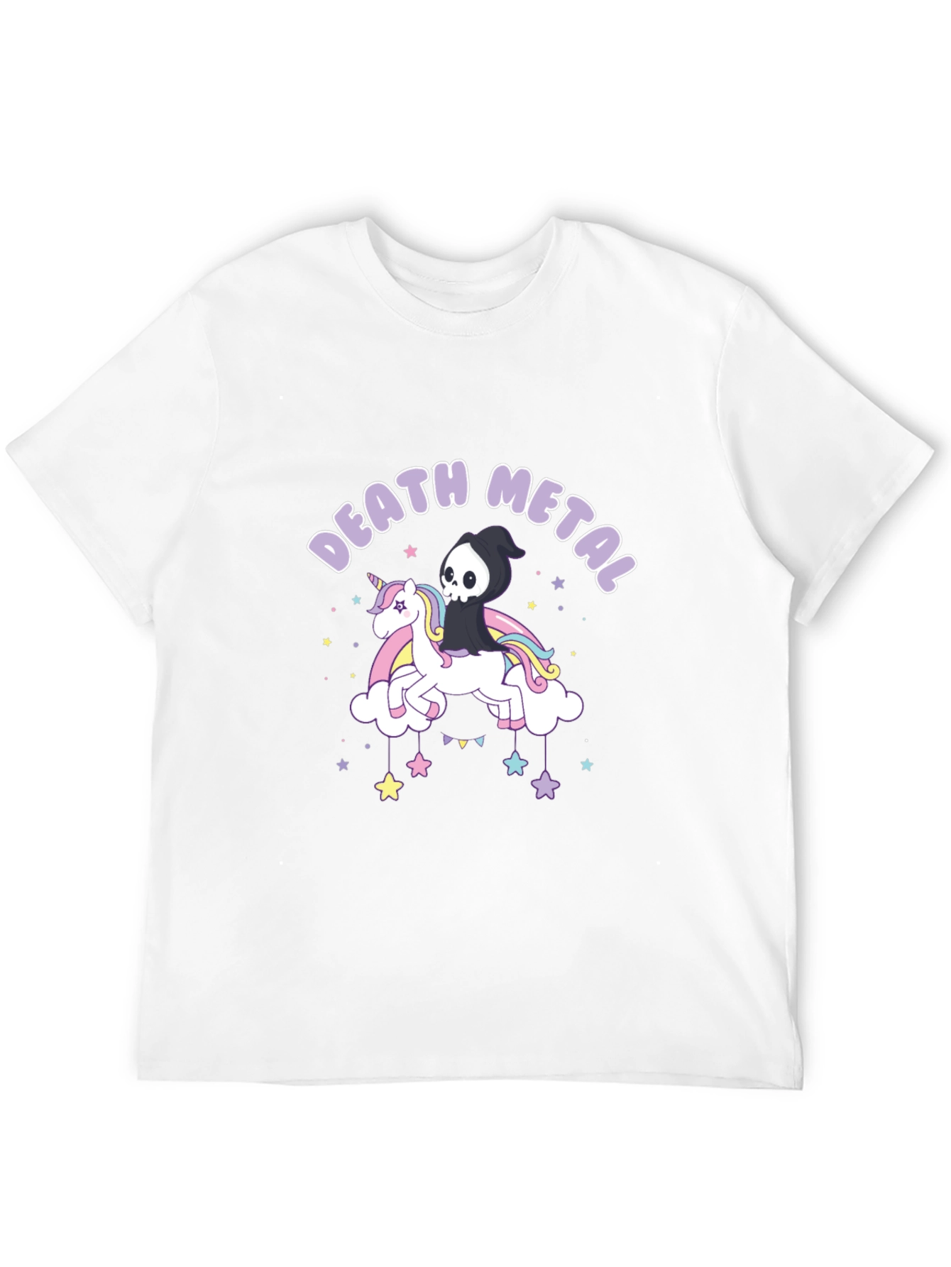 Death Metal Unicorn Graphic T-Shirt