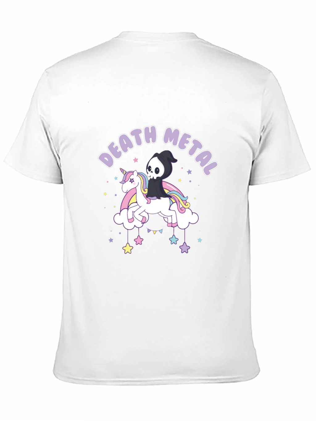 Death Metal Unicorn Graphic T-Shirt