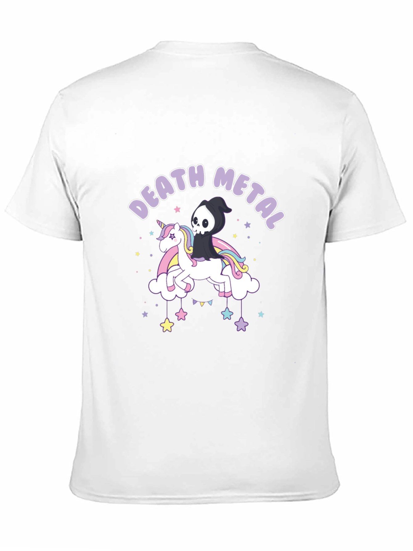 Death Metal Unicorn Graphic T-Shirt