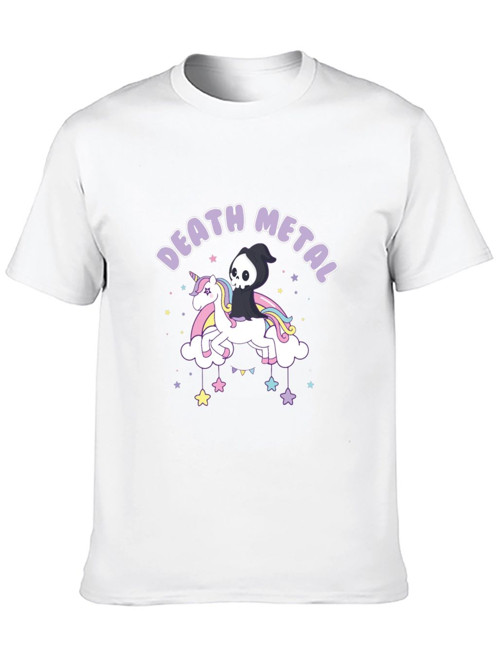 Death Metal Unicorn Graphic T-Shirt