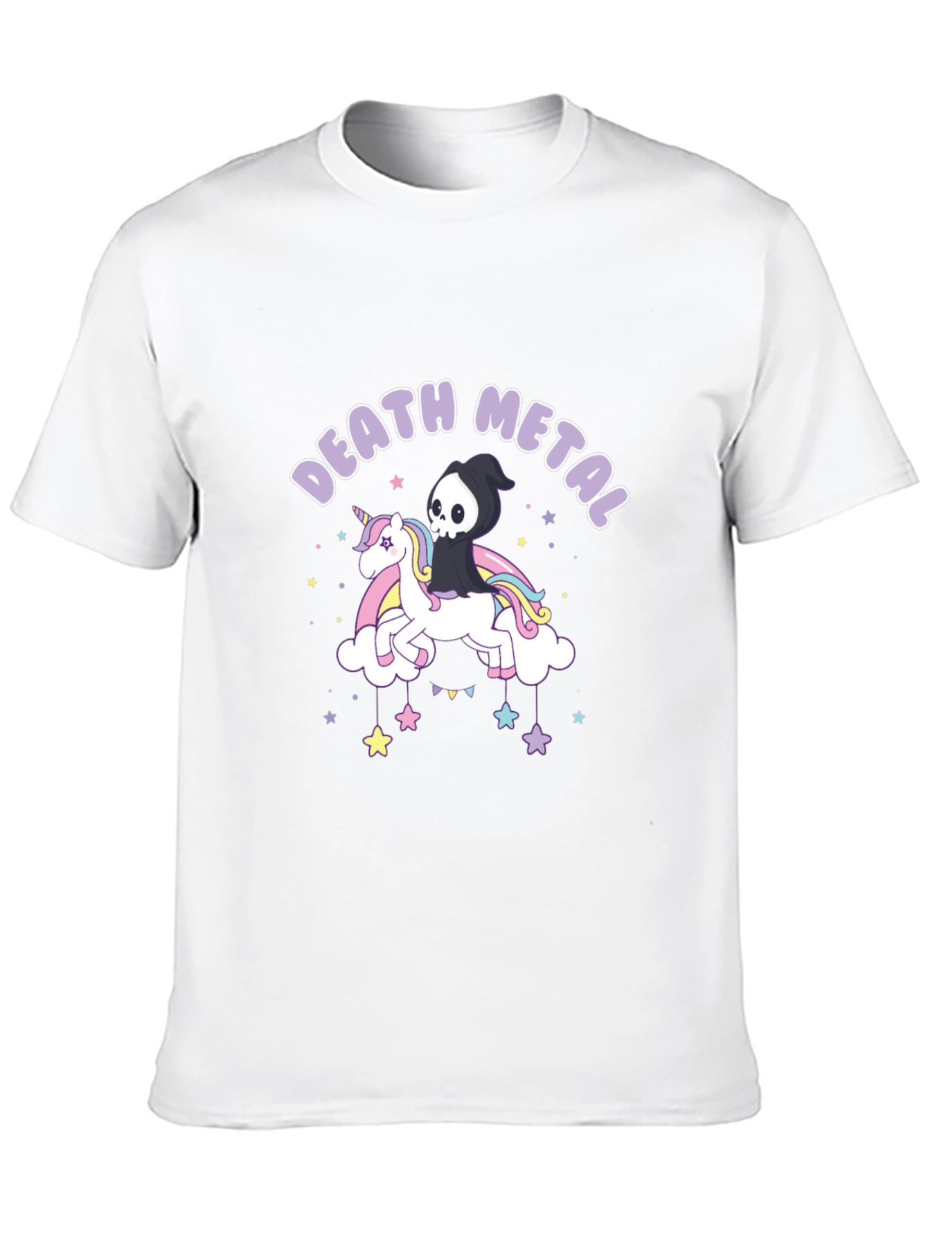 Death Metal Unicorn Graphic T-Shirt