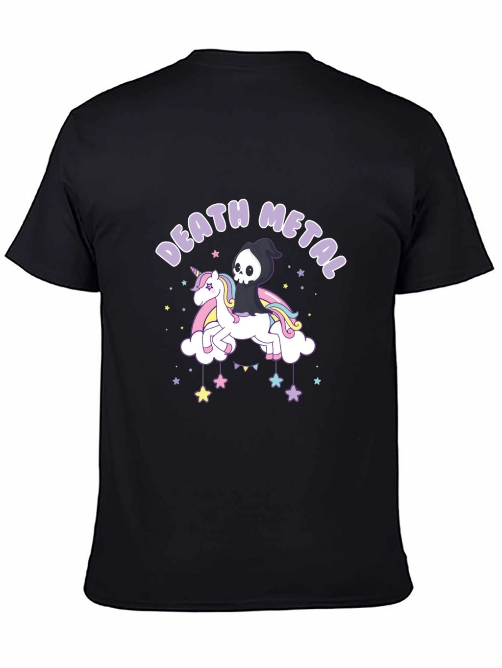 Death Metal Unicorn Graphic T-Shirt