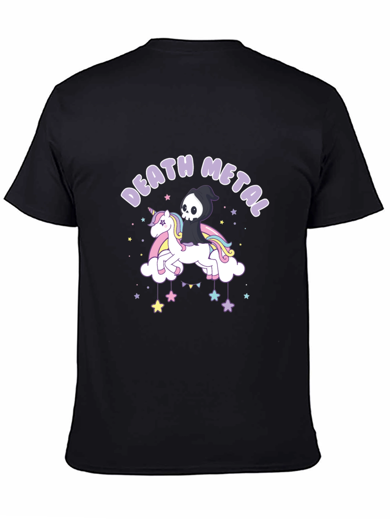 Death Metal Unicorn Graphic T-Shirt