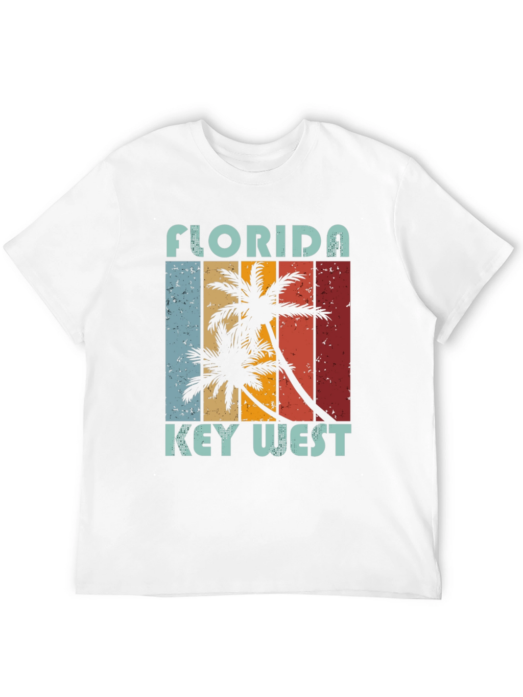 Florida Key West Palm Tree Graphic Tee