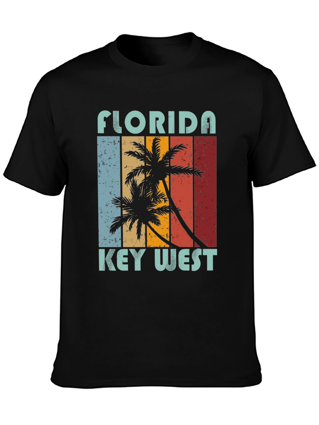 Florida Key West Palm Tree Graphic Tee