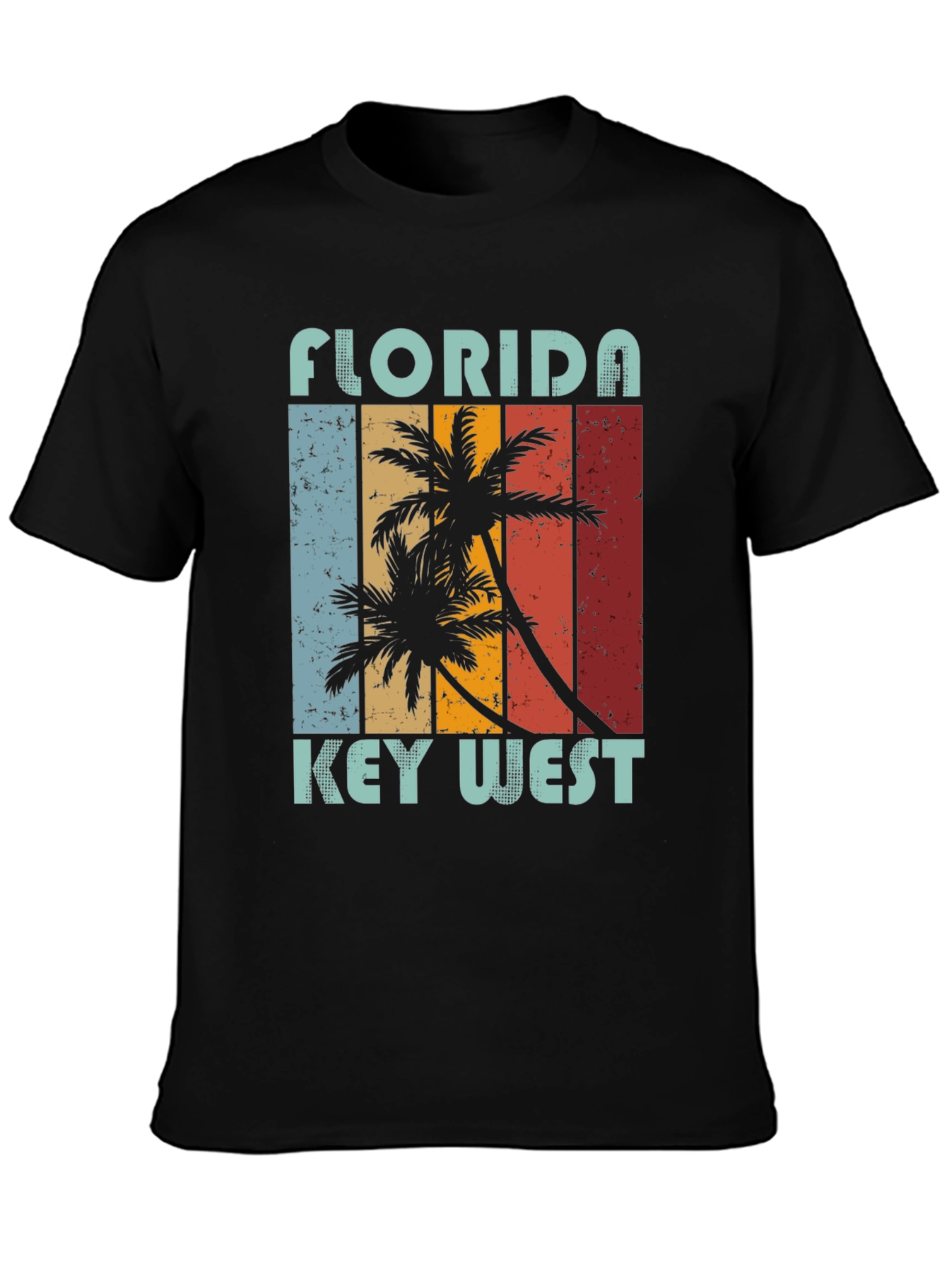 Florida Key West Palm Tree Graphic Tee