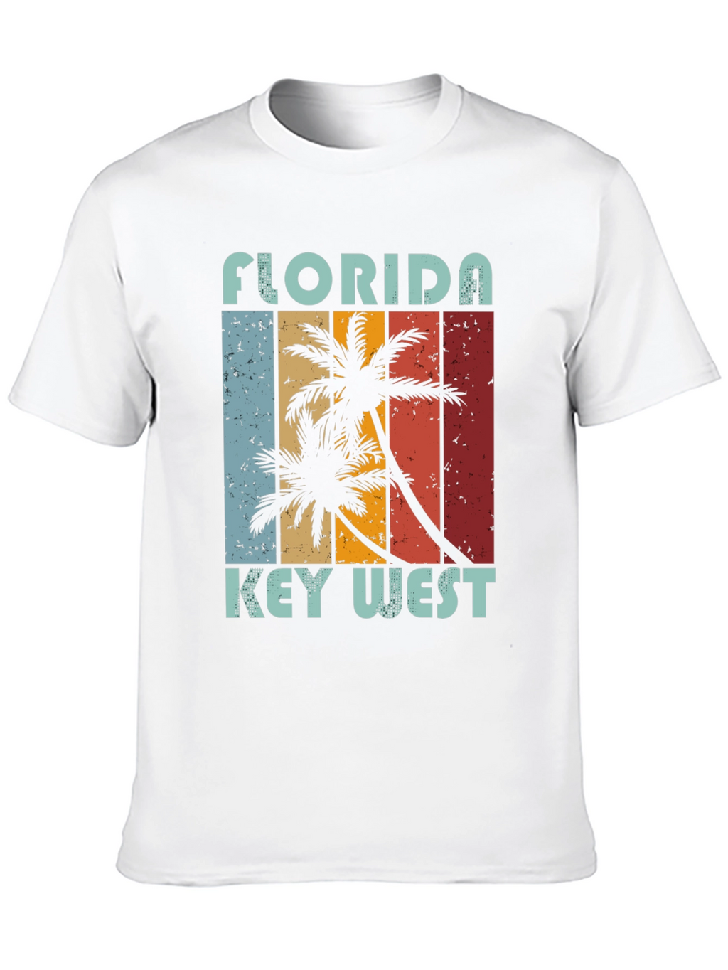 Florida Key West Palm Tree Graphic Tee