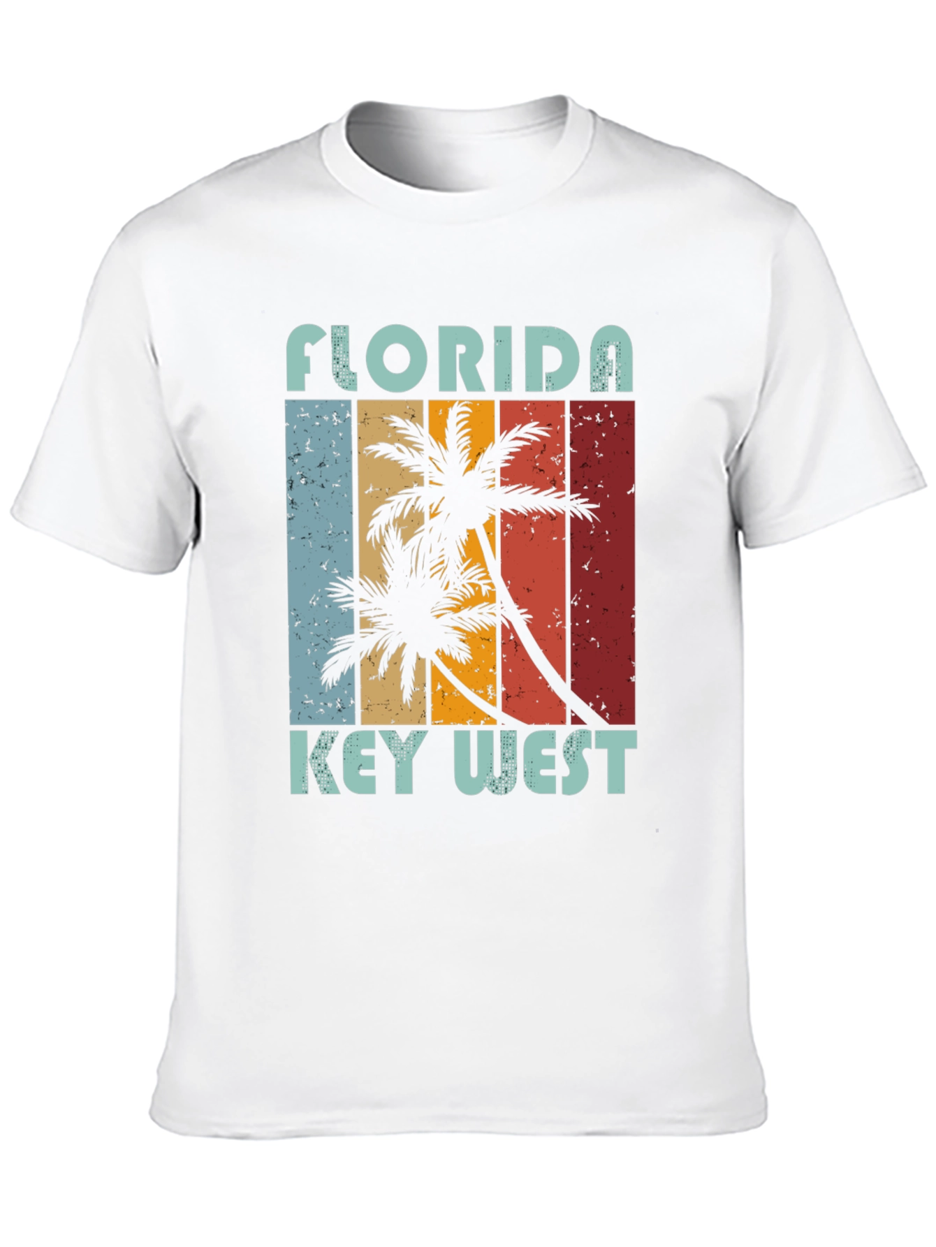 Florida Key West Palm Tree Graphic Tee