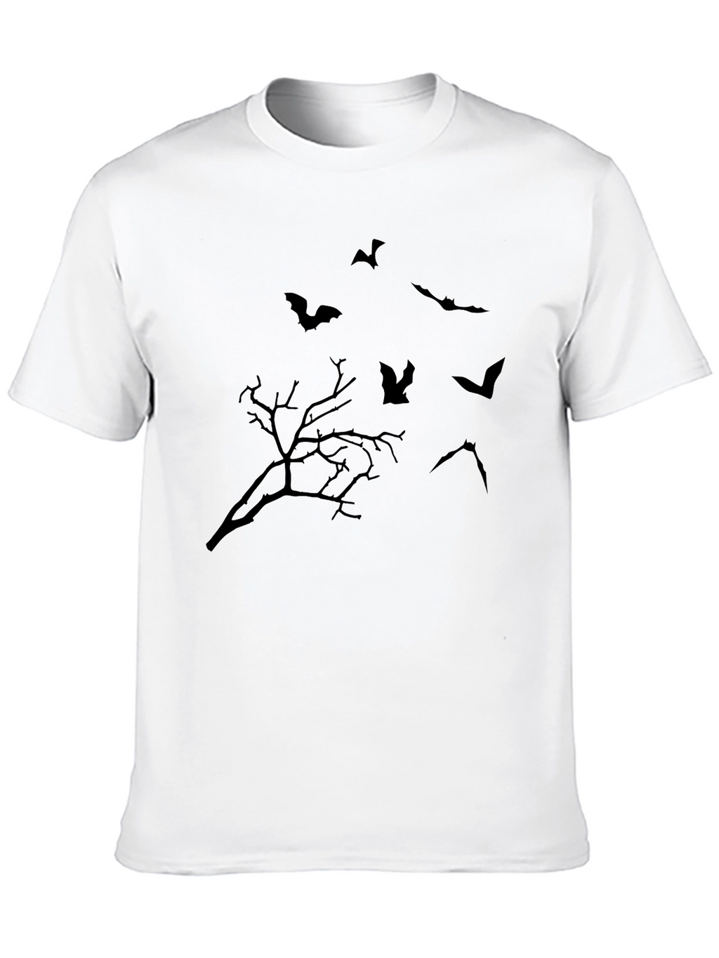 Halloween Bat & Tree Graphic Tee