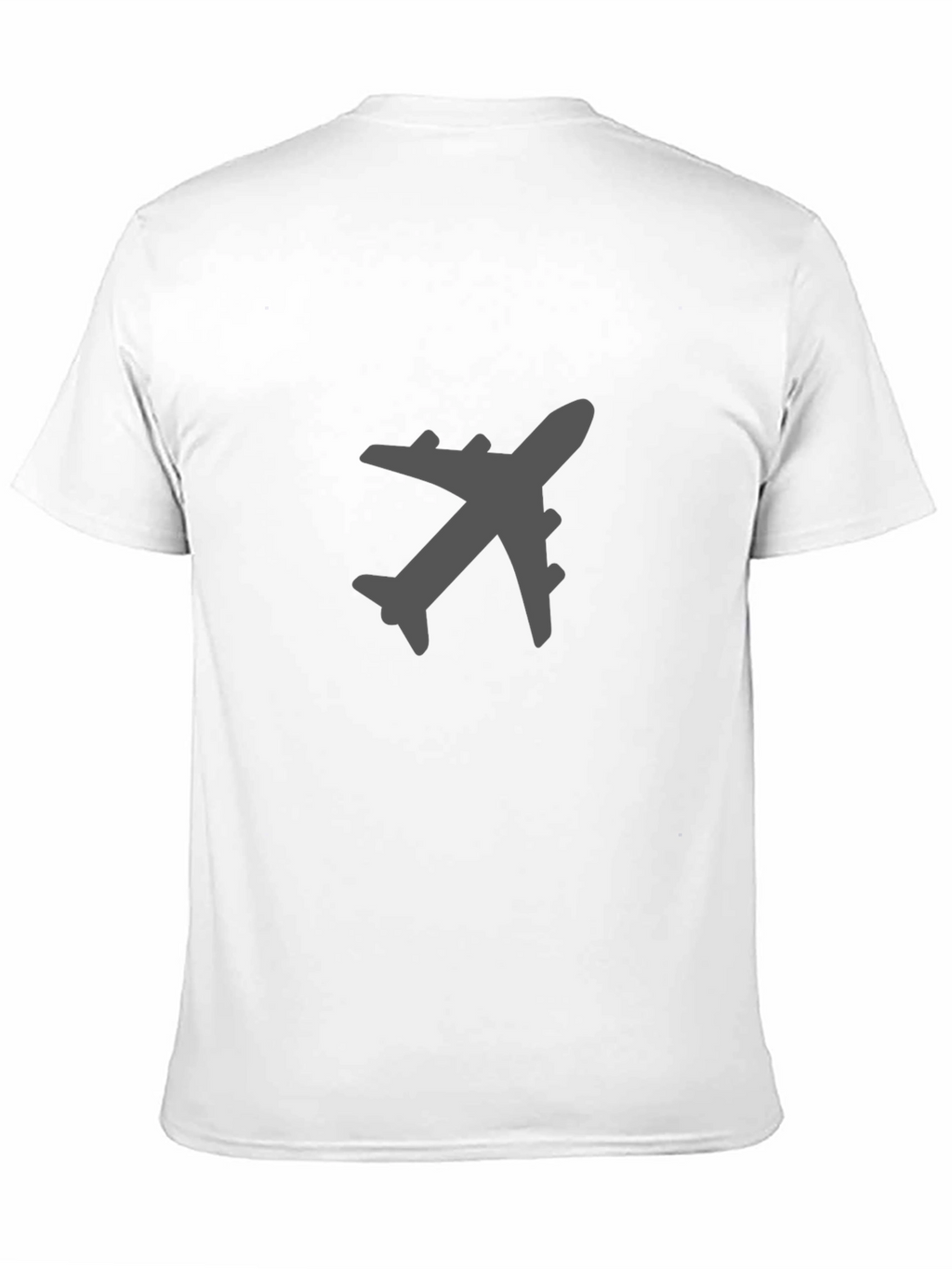 Airplane Graphic Tee - Black Cotton Blend