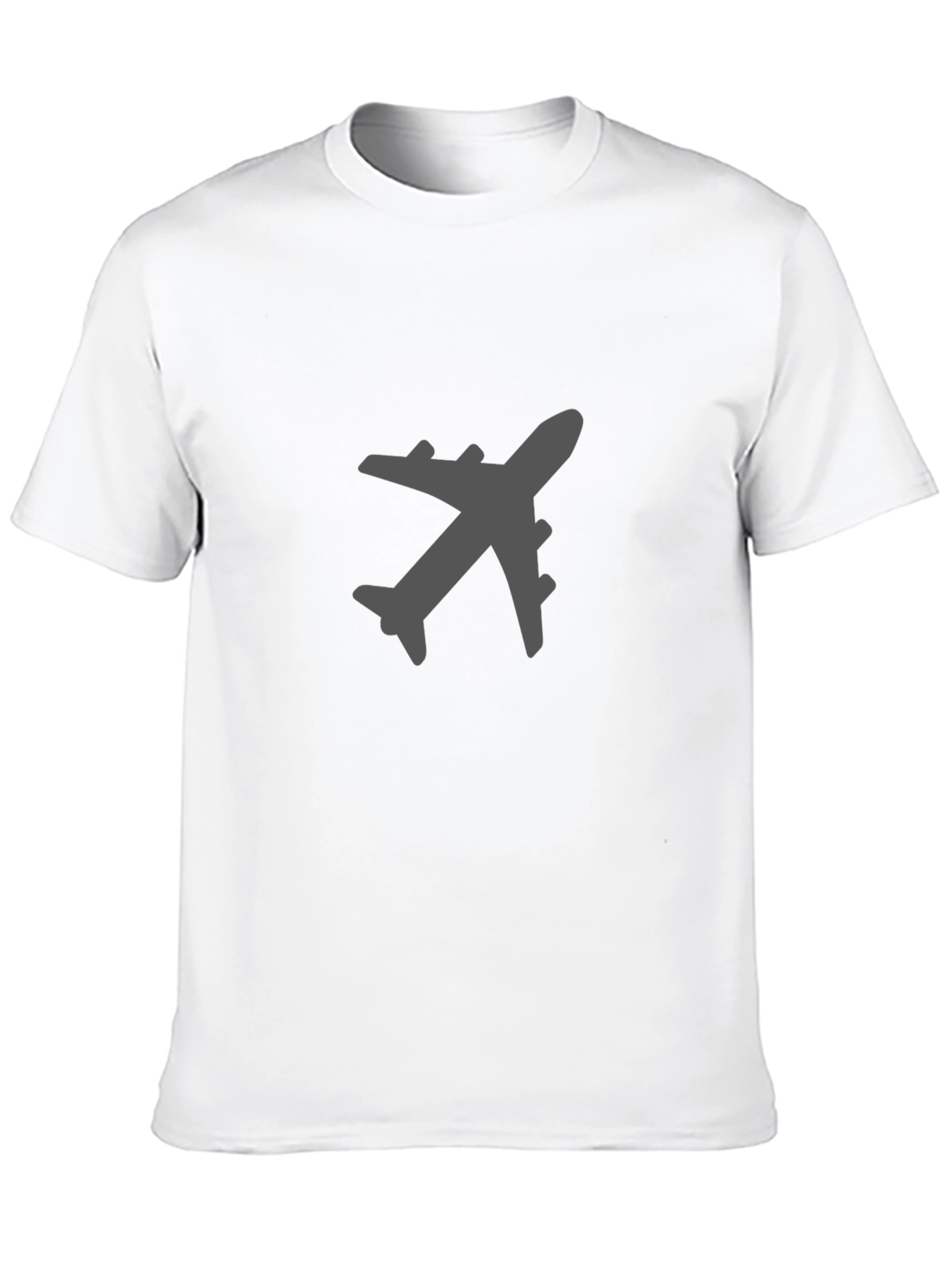 Airplane Graphic Tee - Black Cotton Blend