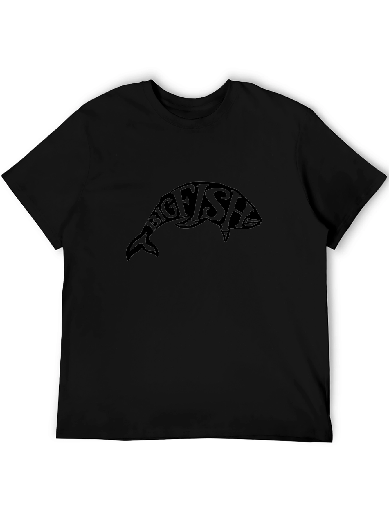 Big Fish Graphic Black T-Shirt