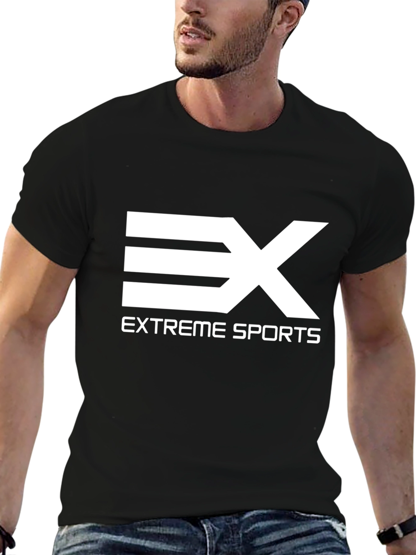 Extreme Sports Black Graphic Tee