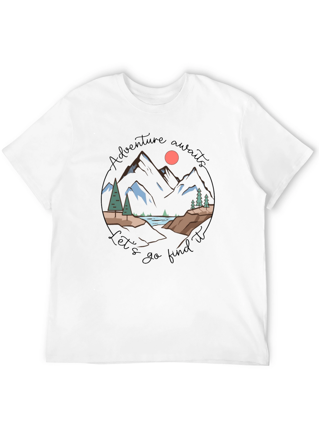 Adventure Awaits Graphic Tee - Black