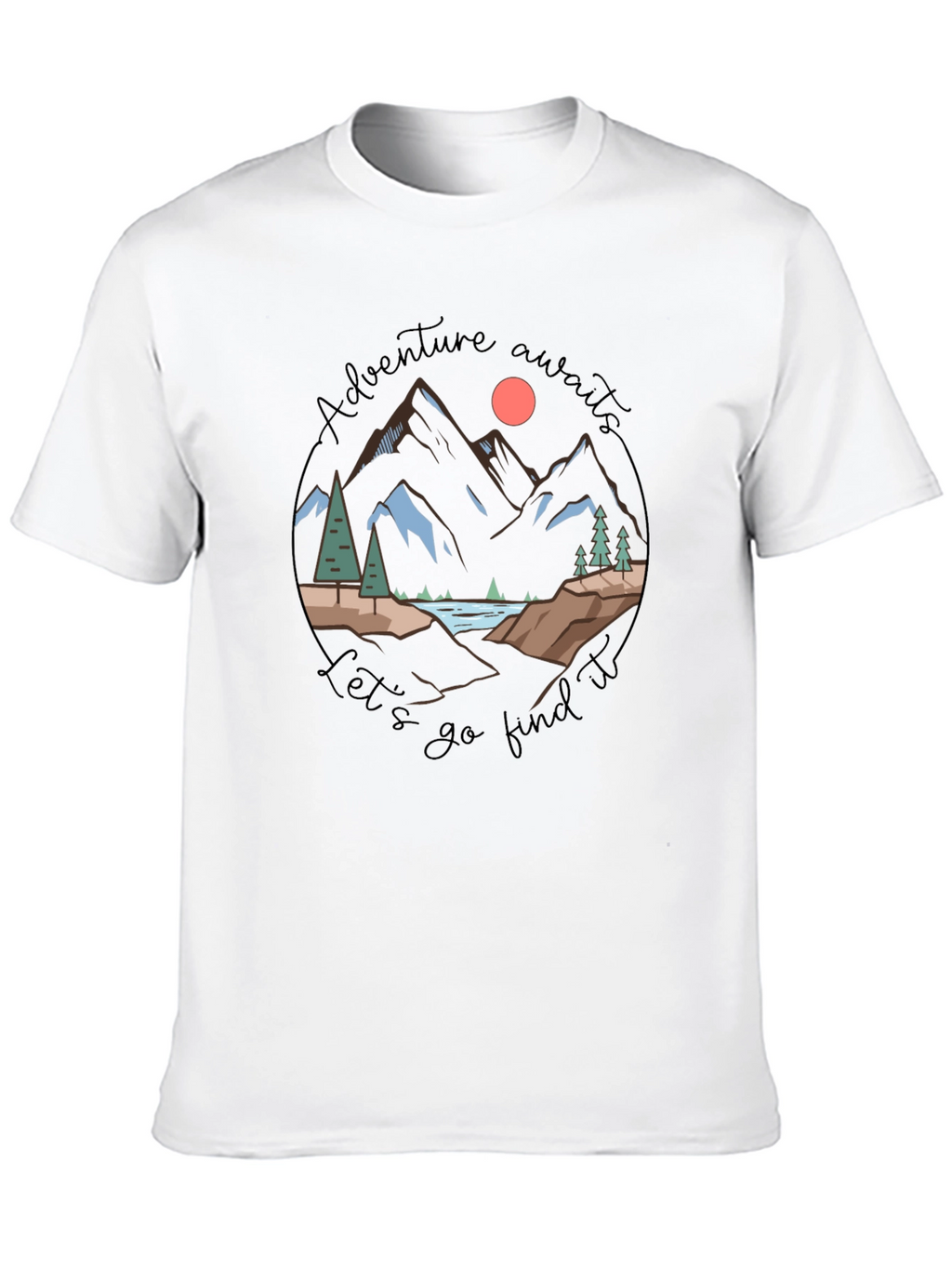 Adventure Awaits Graphic Tee - Black