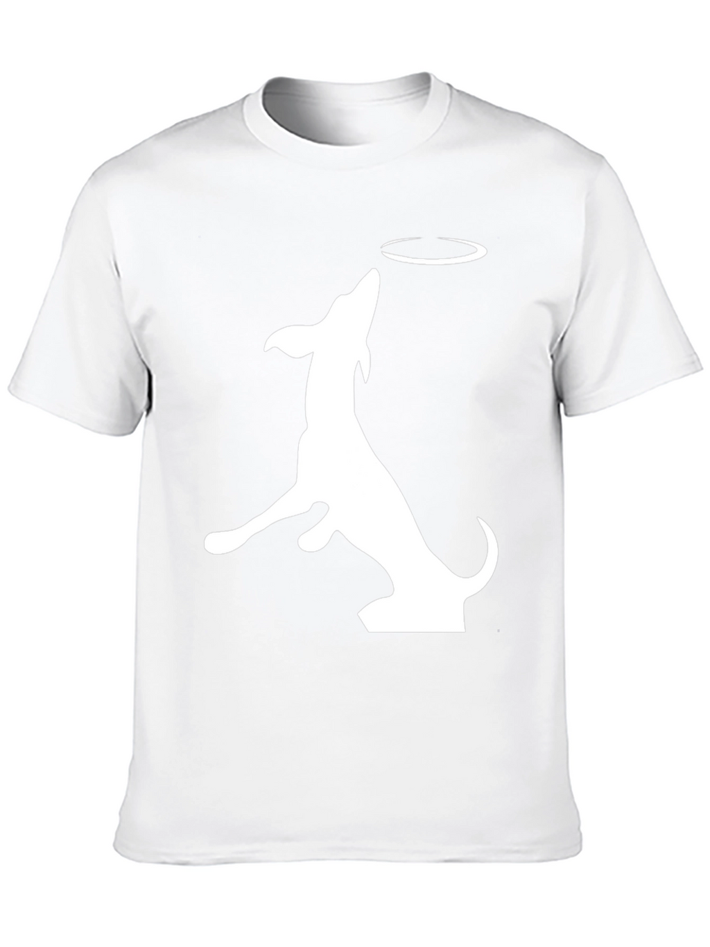 Dog Catching Frisbee Graphic Tee