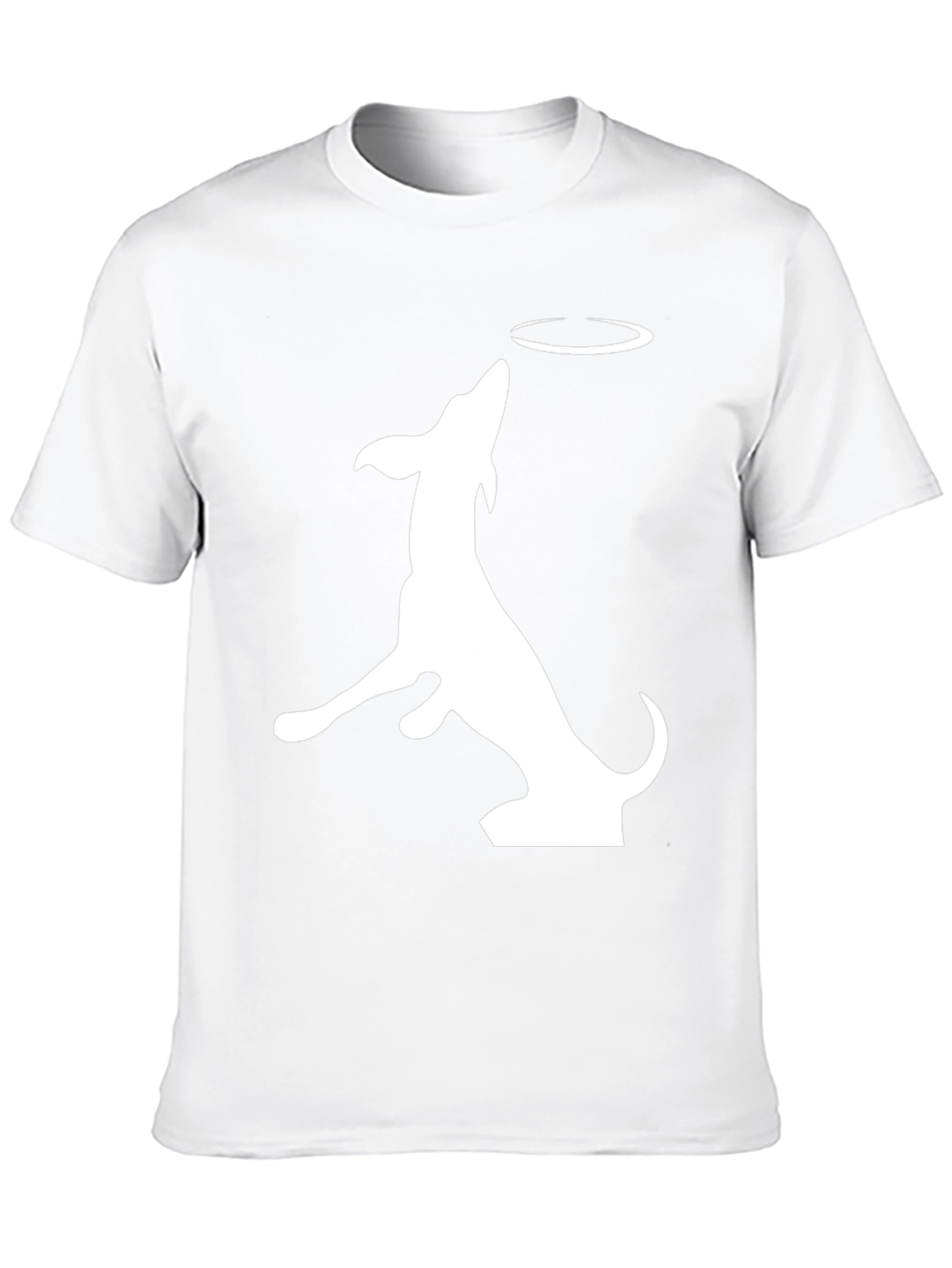 Dog Catching Frisbee Graphic Tee