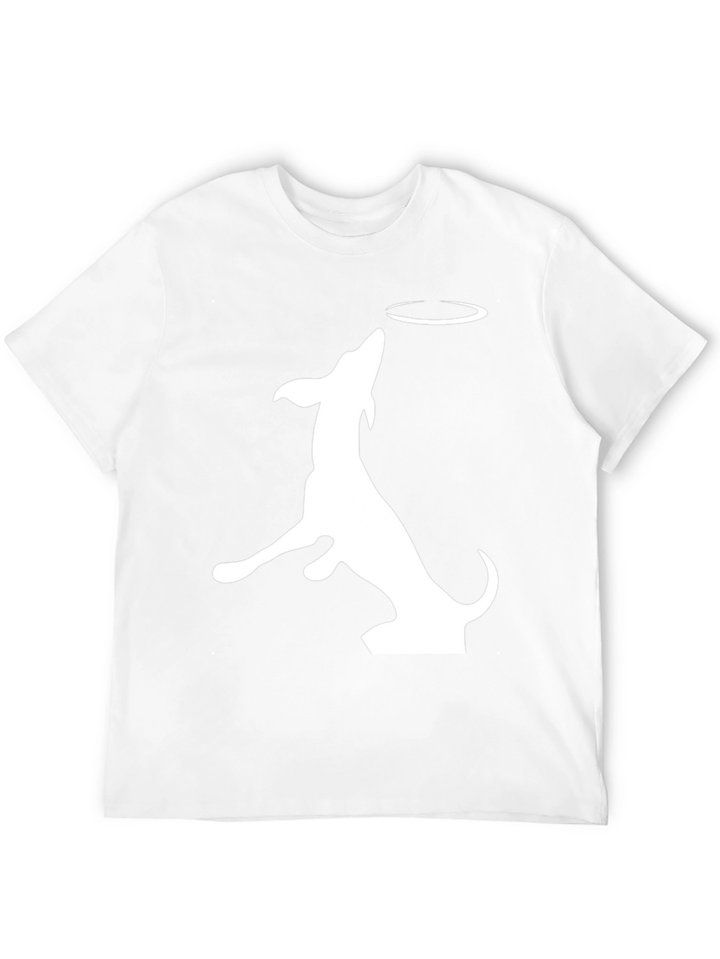 Dog Catching Frisbee Graphic Tee