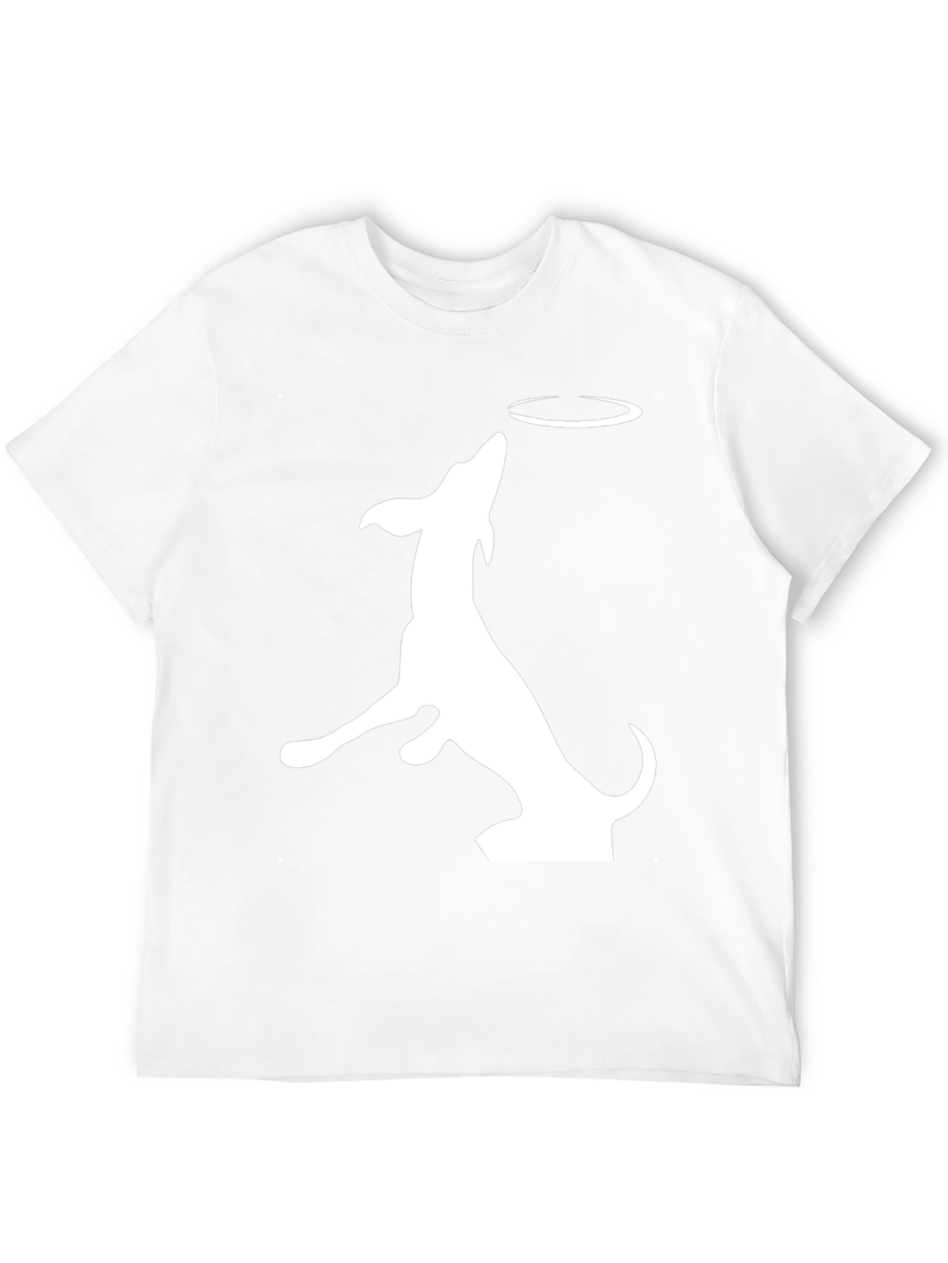 Dog Catching Frisbee Graphic Tee