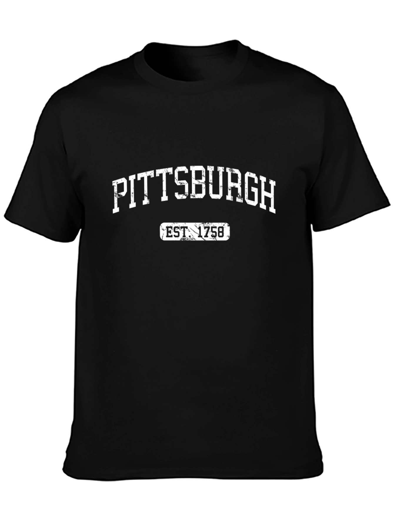 Pittsburgh Est 1758 Black Graphic Tee