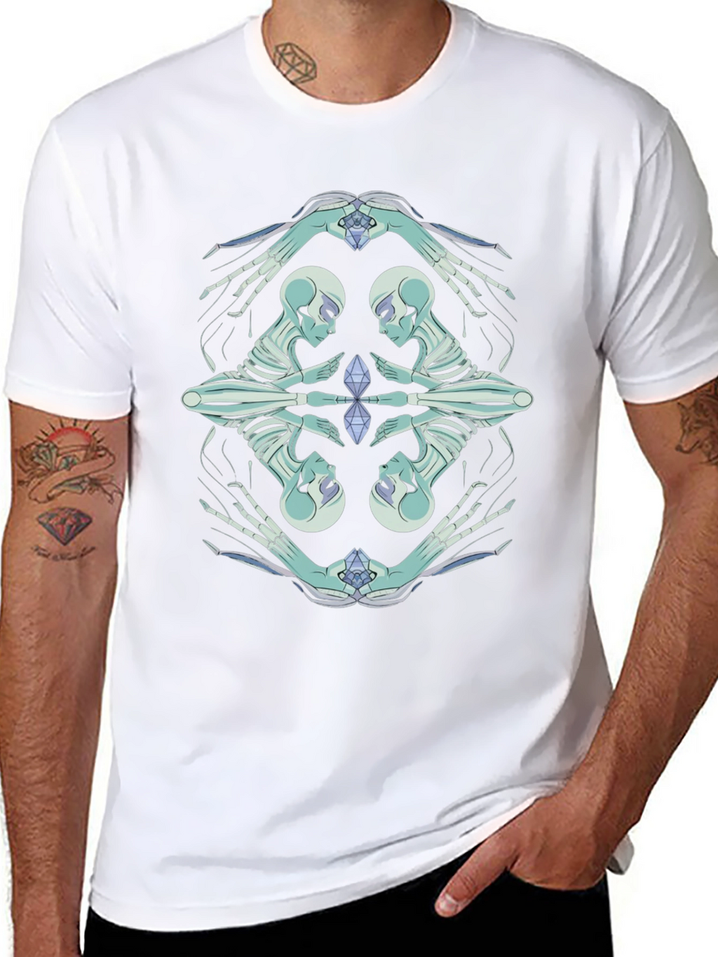 Mystic Skeleton Graphic Tee - Modern Comfort