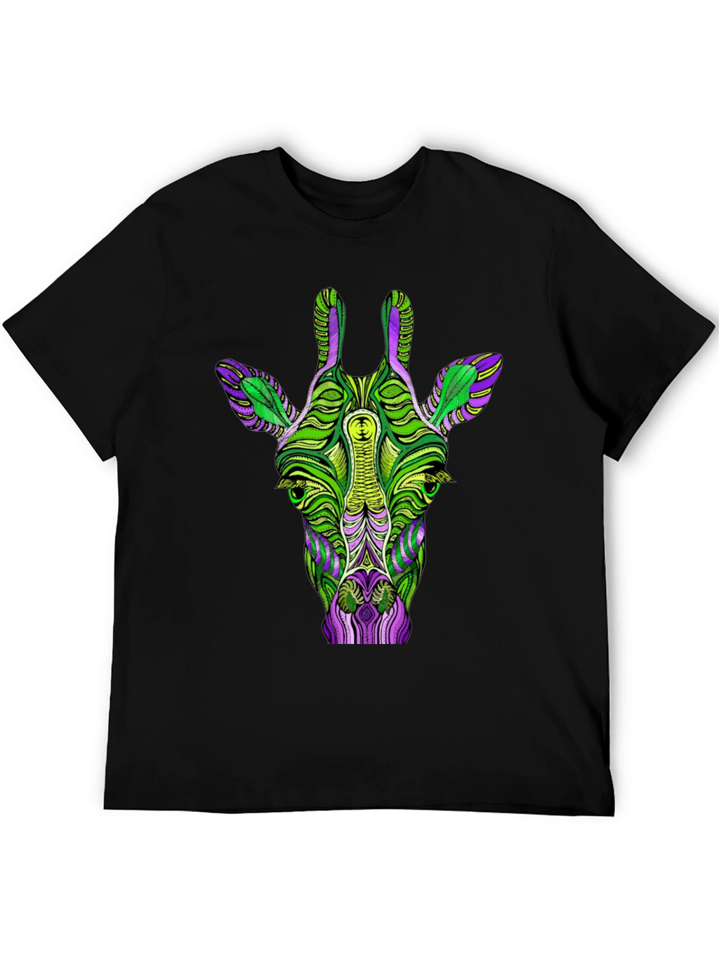 Psychedelic Giraffe Graphic T-Shirt