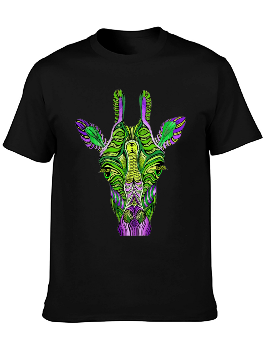 Psychedelic Giraffe Graphic T-Shirt