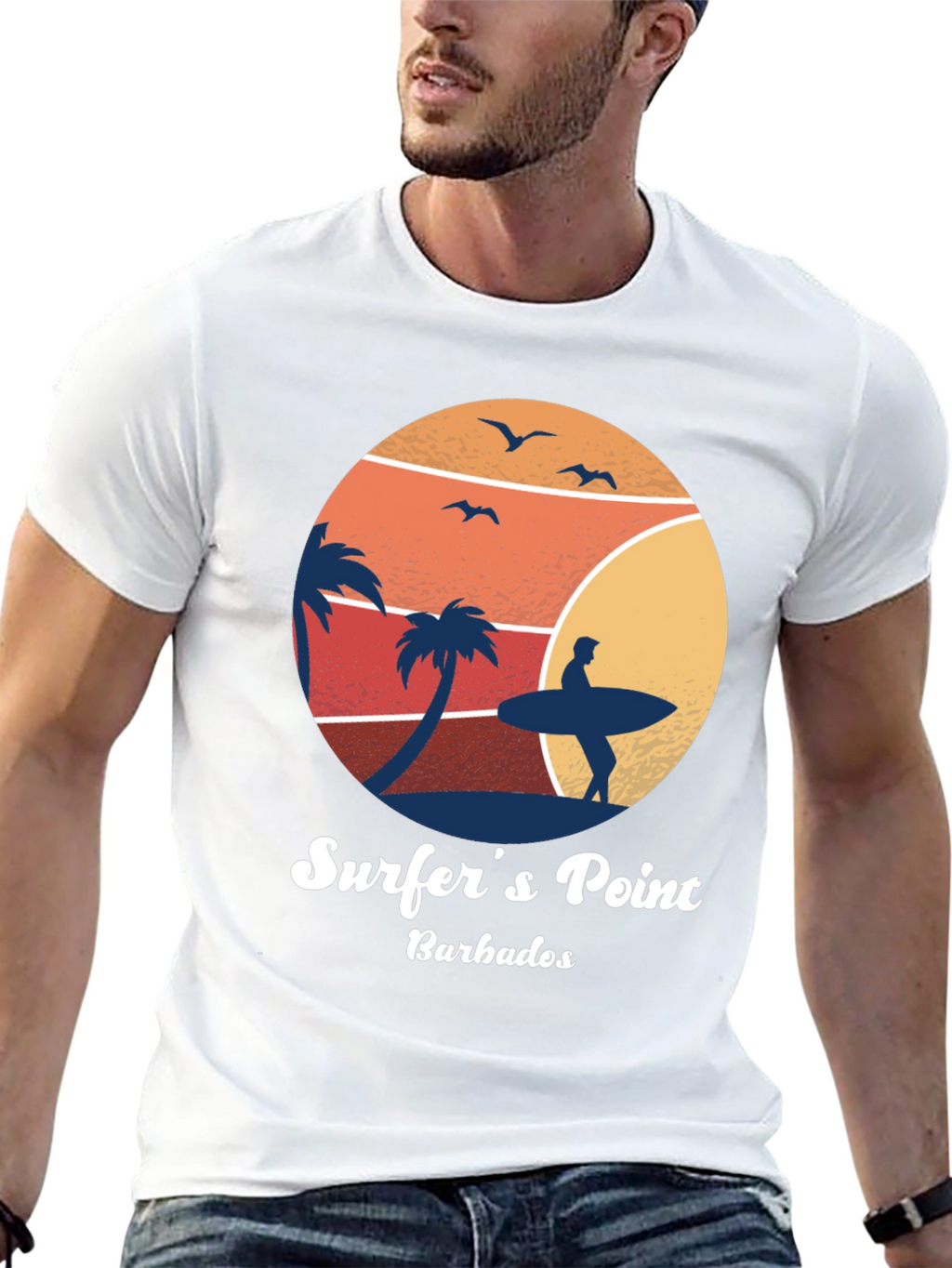 Surfers Point Barbados Graphic Tee