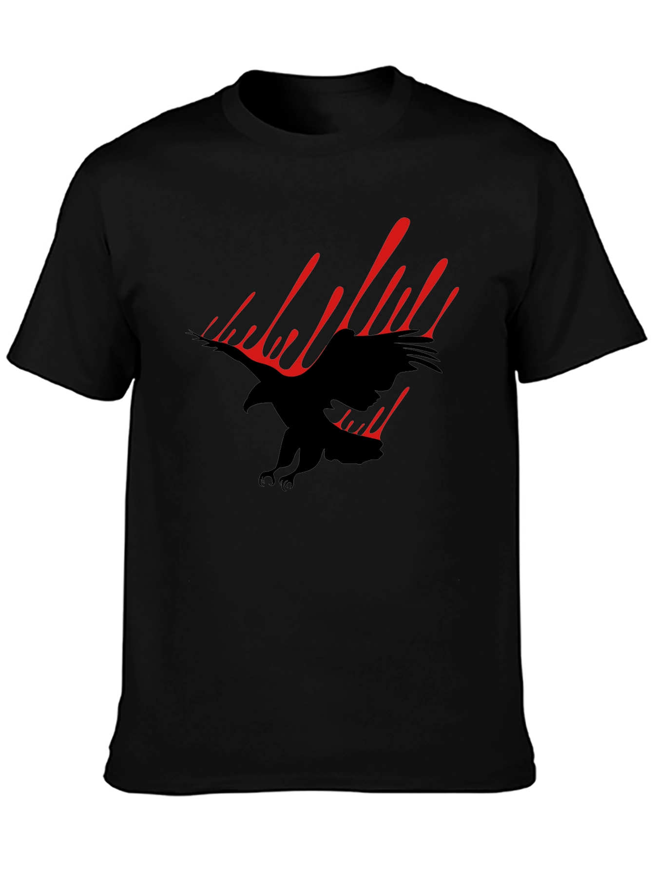Black Eagle Graphic Tee - Mens Fashion