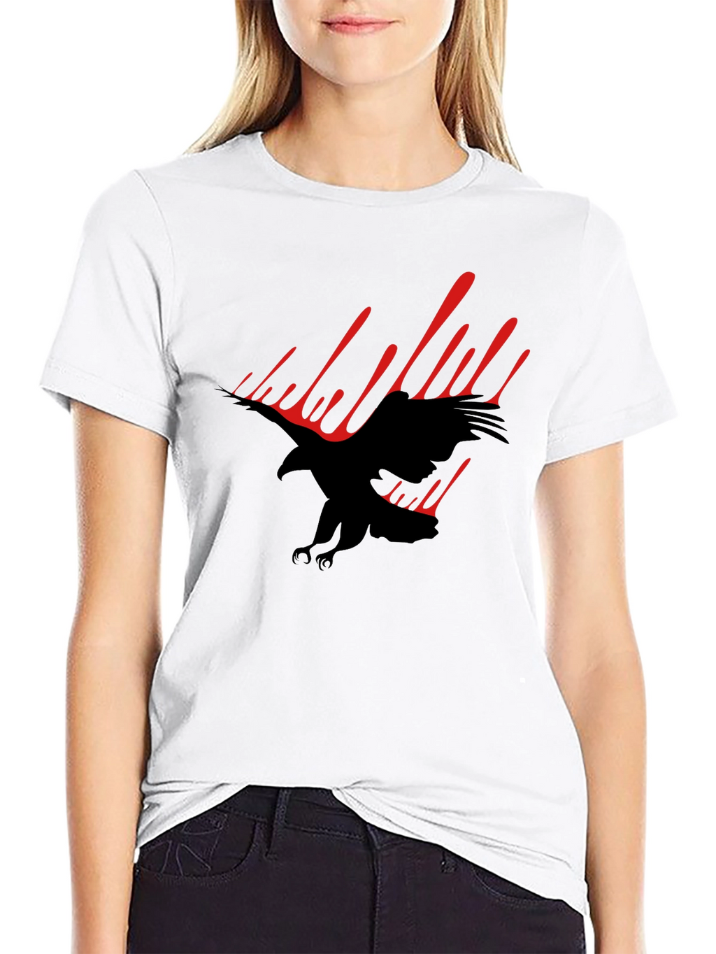 Black Eagle Graphic Tee - Mens Fashion