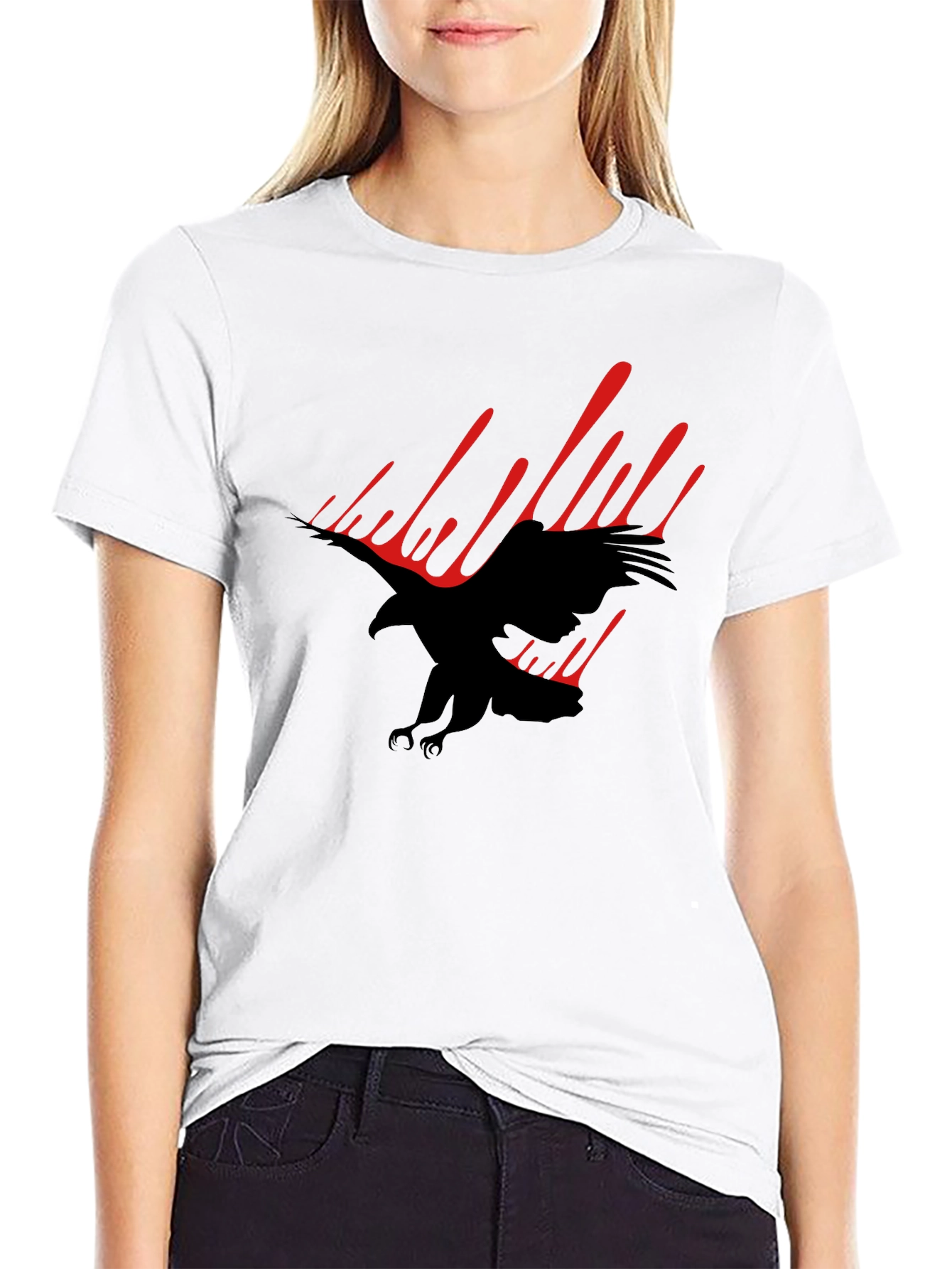 Black Eagle Graphic Tee - Mens Fashion