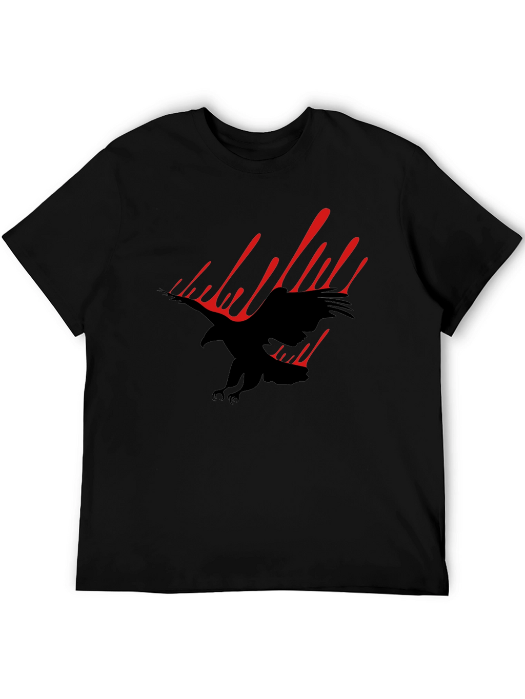 Black Eagle Graphic Tee - Mens Fashion