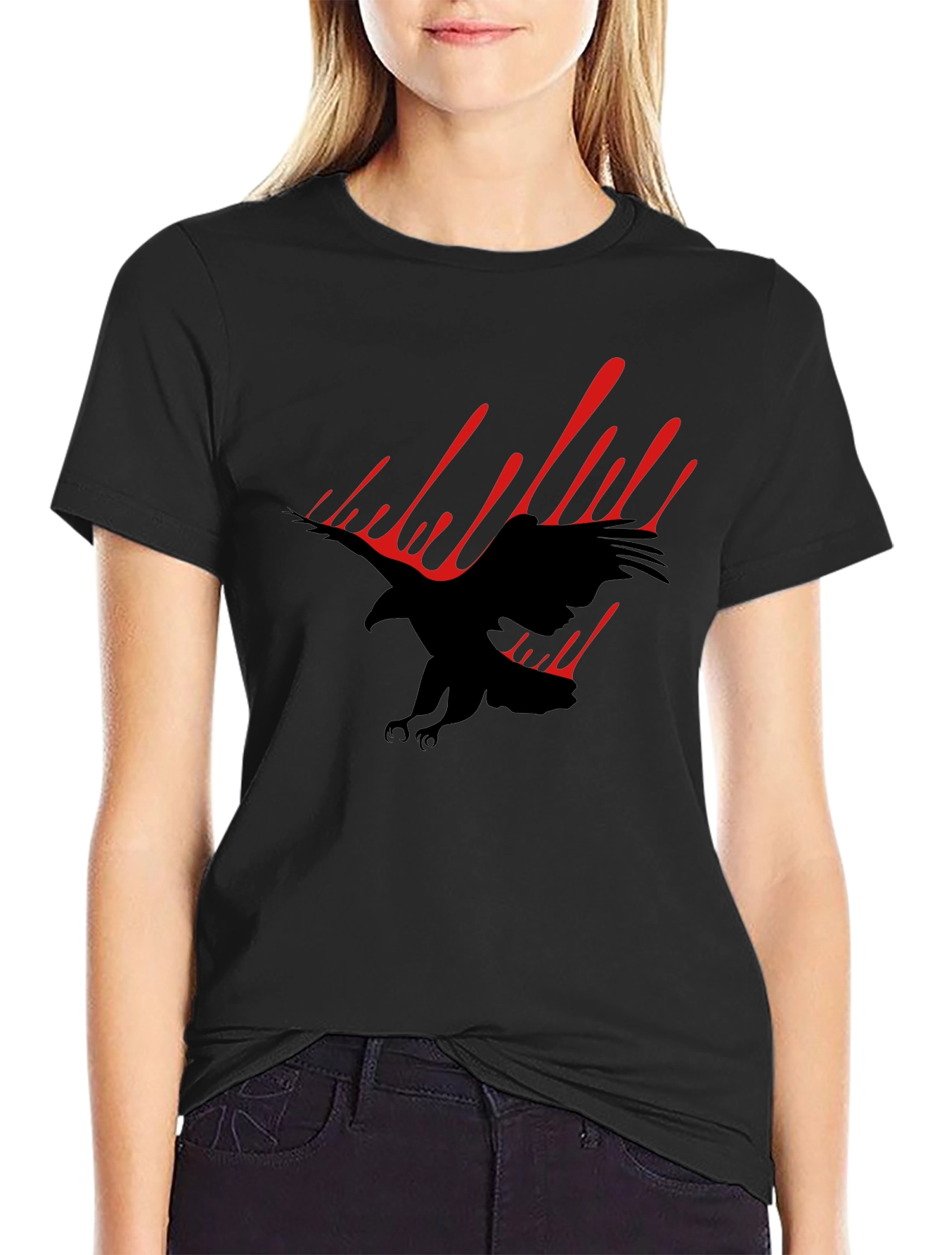 Black Eagle Graphic Tee - Mens Fashion