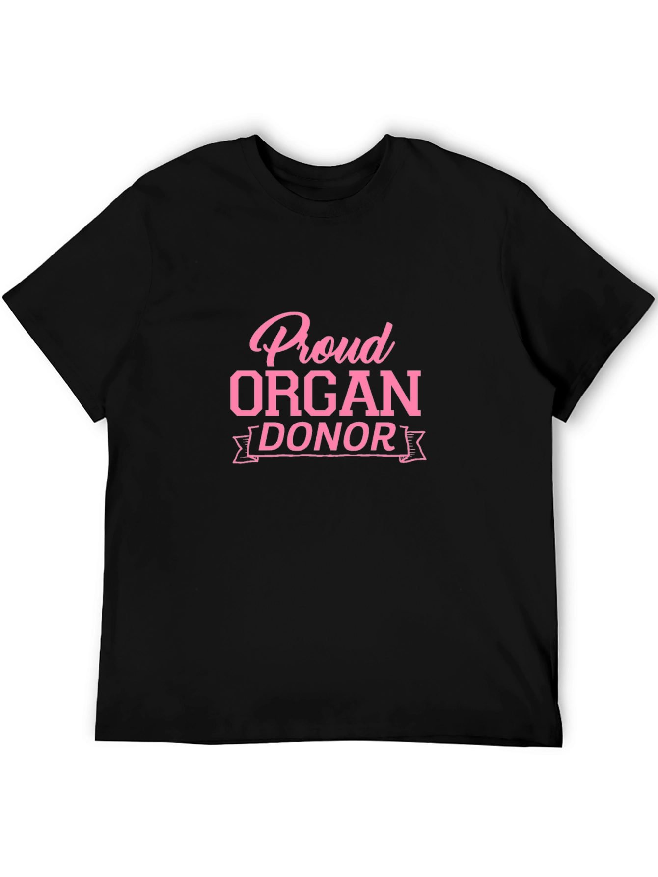 Proud Organ Donor Black T-Shirt