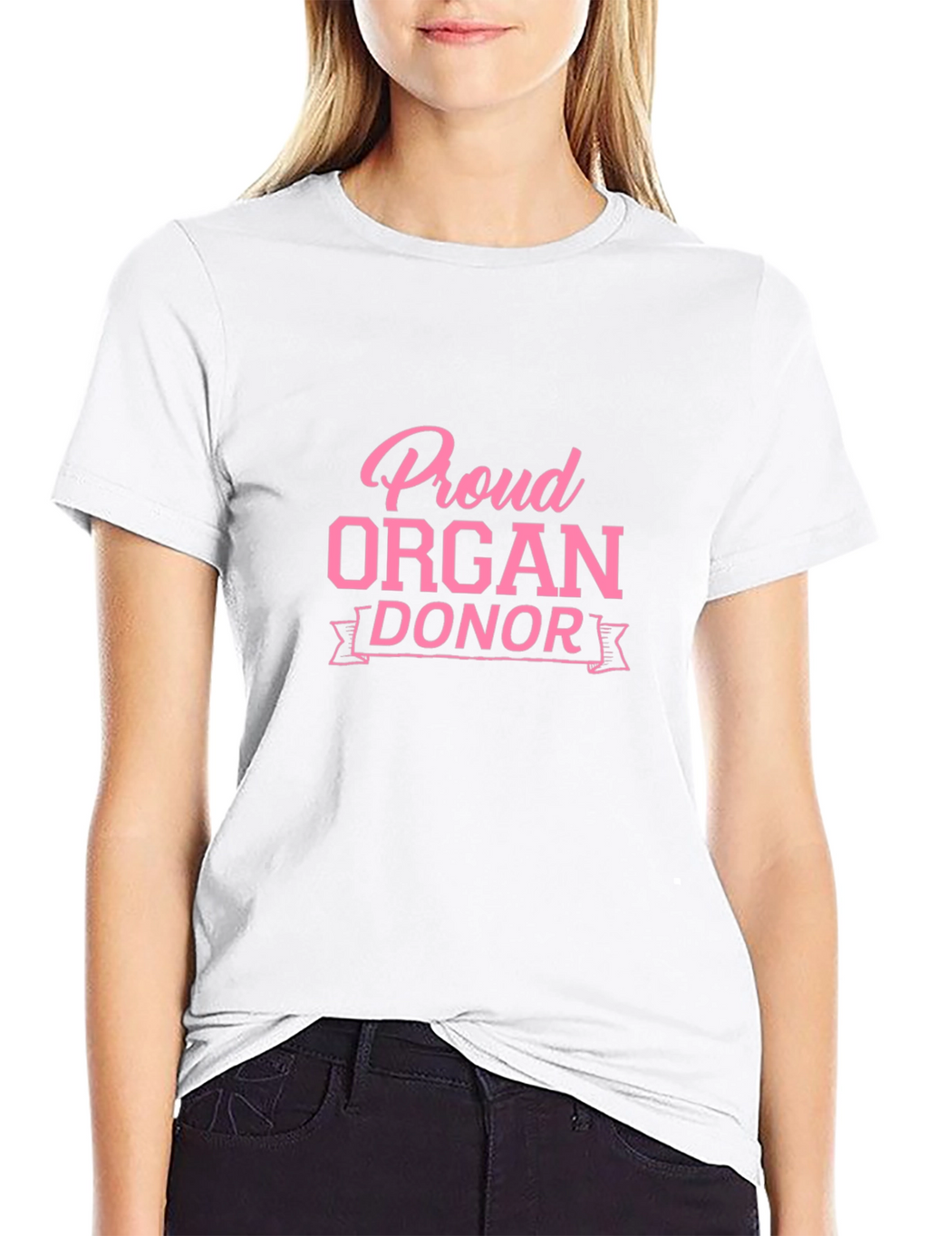 Proud Organ Donor Black T-Shirt