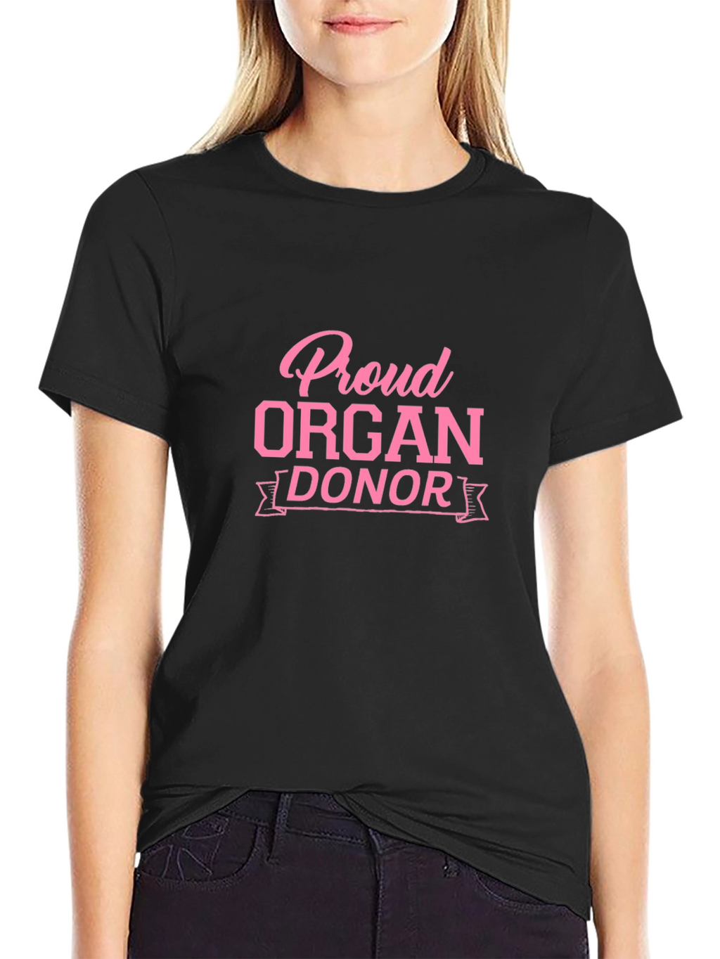 Proud Organ Donor Black T-Shirt
