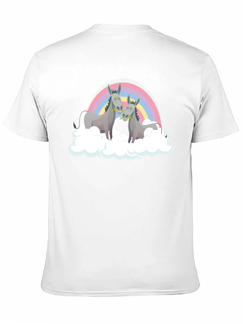 Rainbow Donkey Couple Graphic Tee