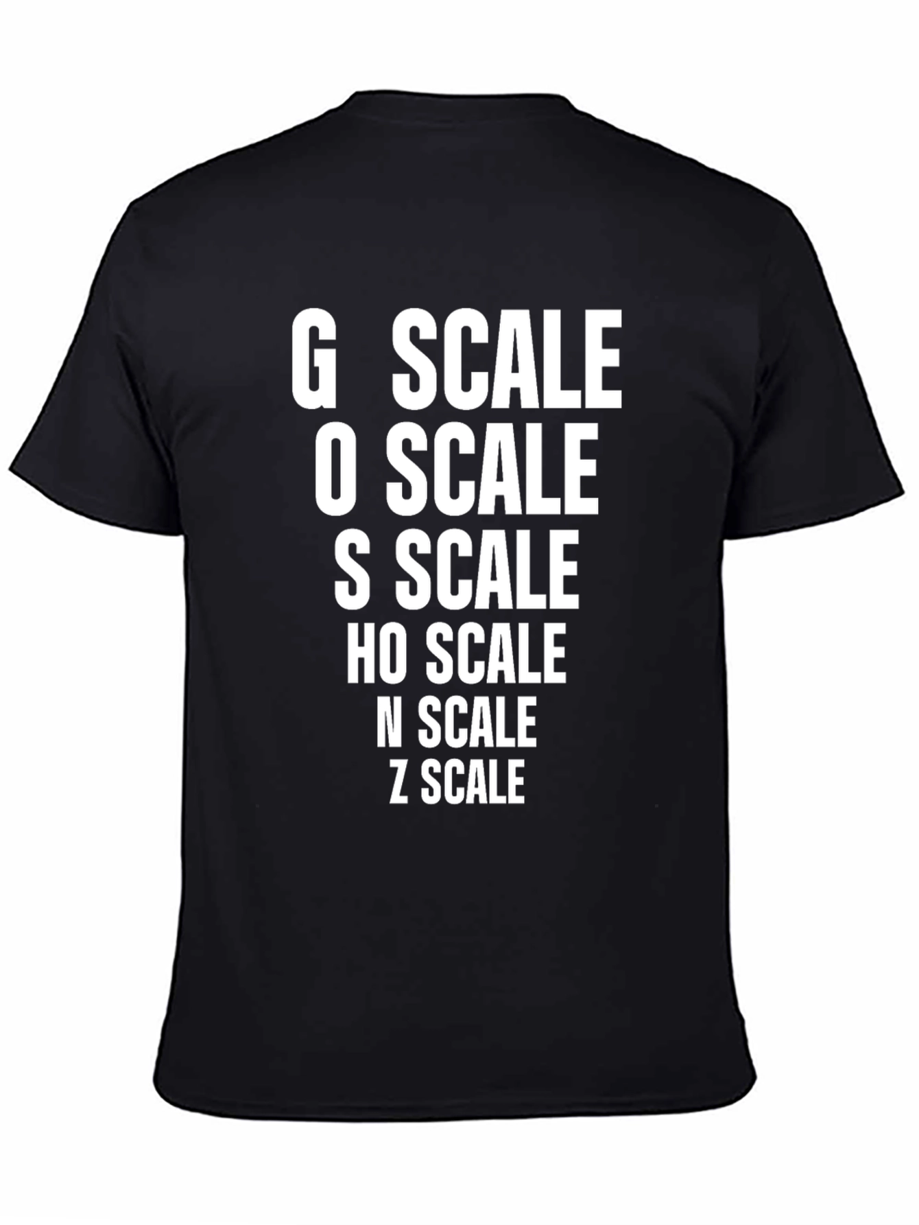 Model Train Scale T-Shirt - Railroad Enthusiast Tee