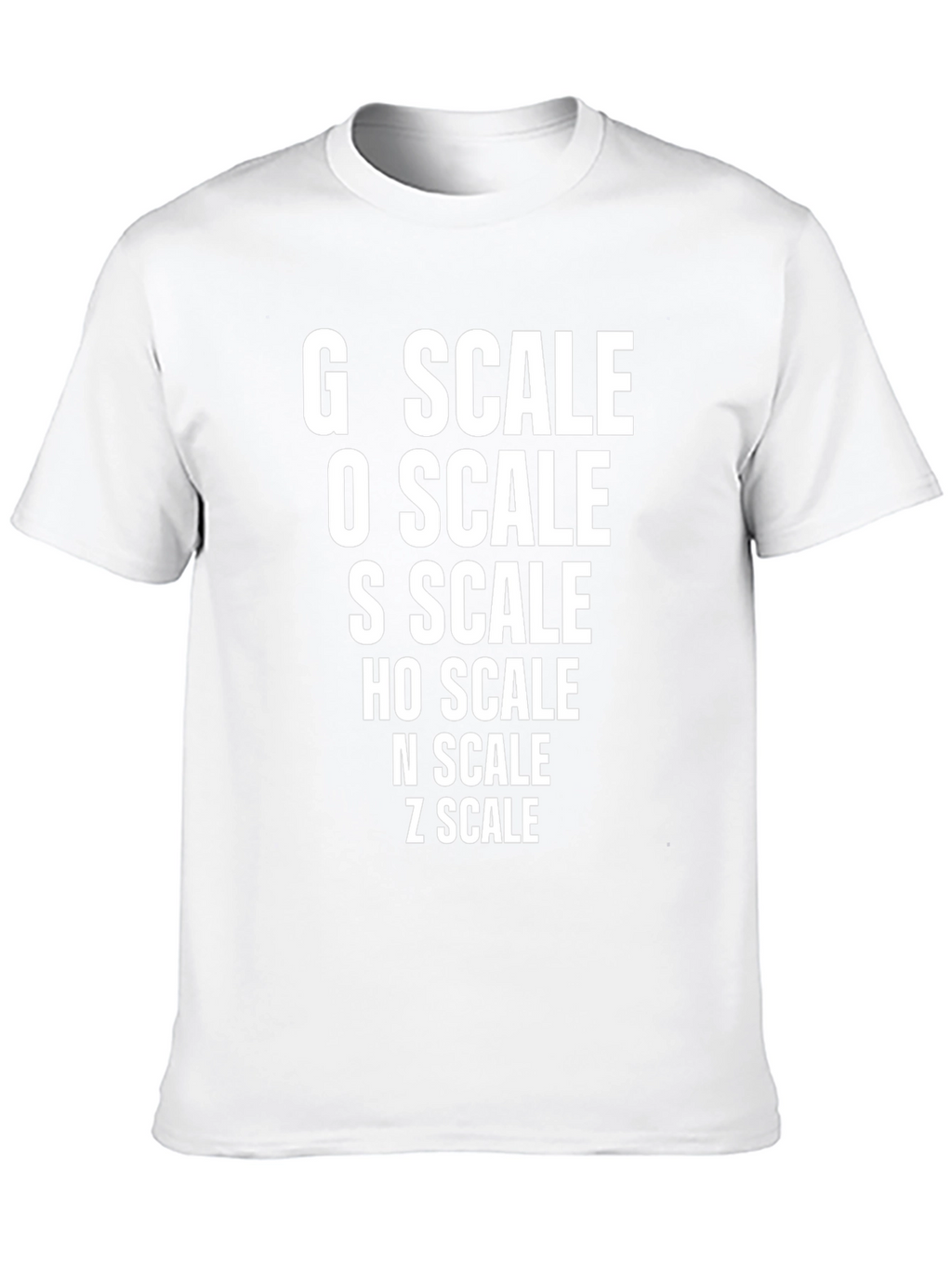 Model Train Scale T-Shirt - Railroad Enthusiast Tee