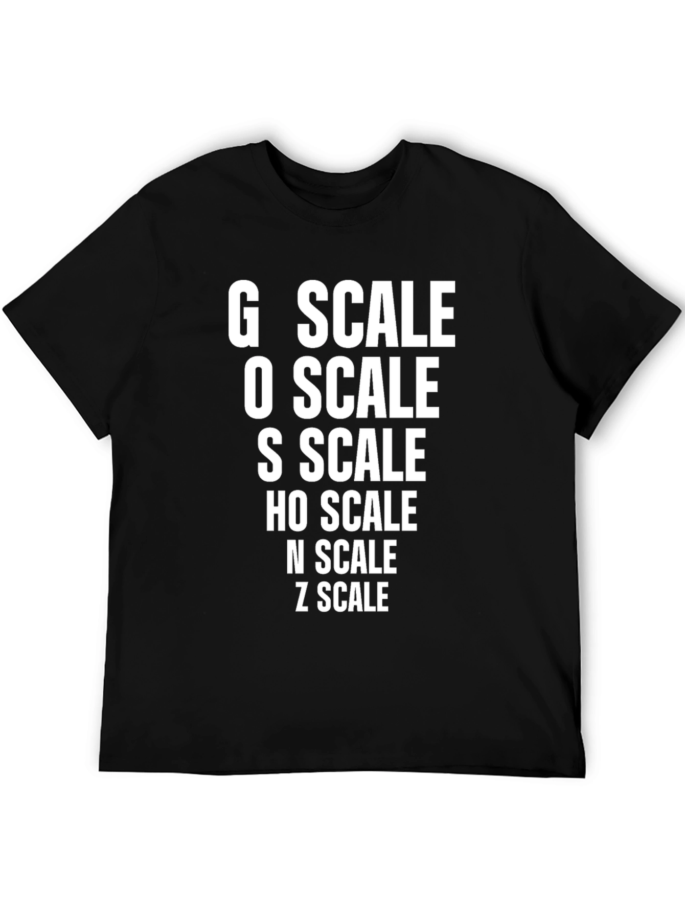 Model Train Scale T-Shirt - Railroad Enthusiast Tee