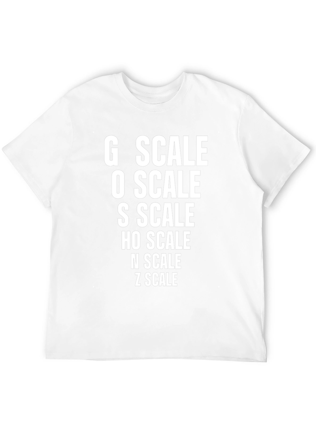 Model Train Scale T-Shirt - Railroad Enthusiast Tee
